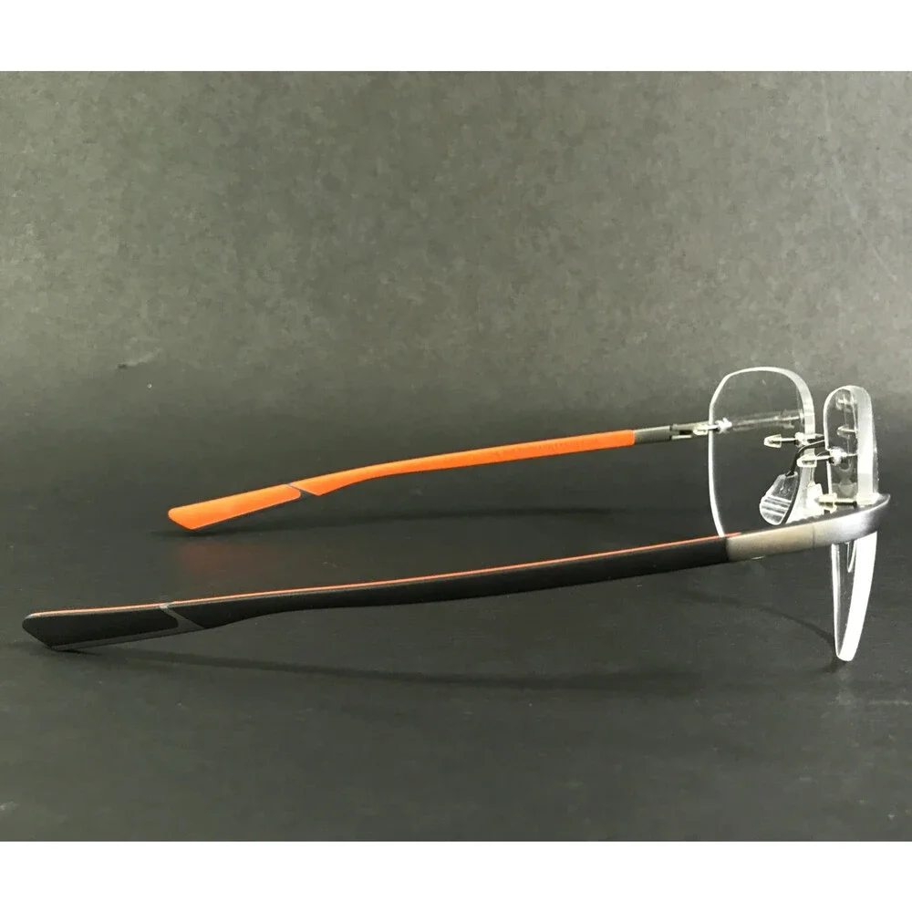 McLaren Eyeglasses Frames ML MS-85O04 C03 Ruthenium Orange Rimless 56-17-145